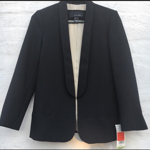 Black Tuxedo Blazer by Mango - Picture 1 of 6